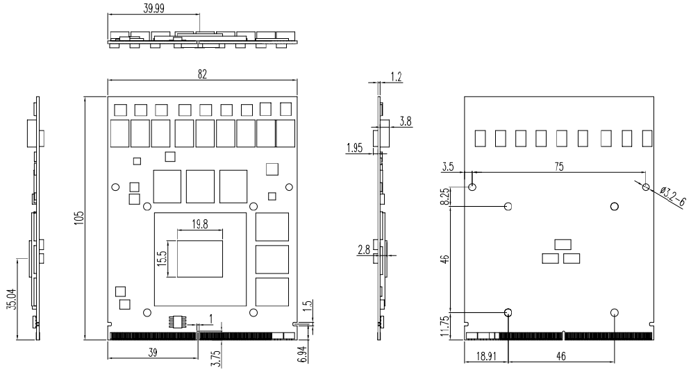 SL3500Ada Dimensions